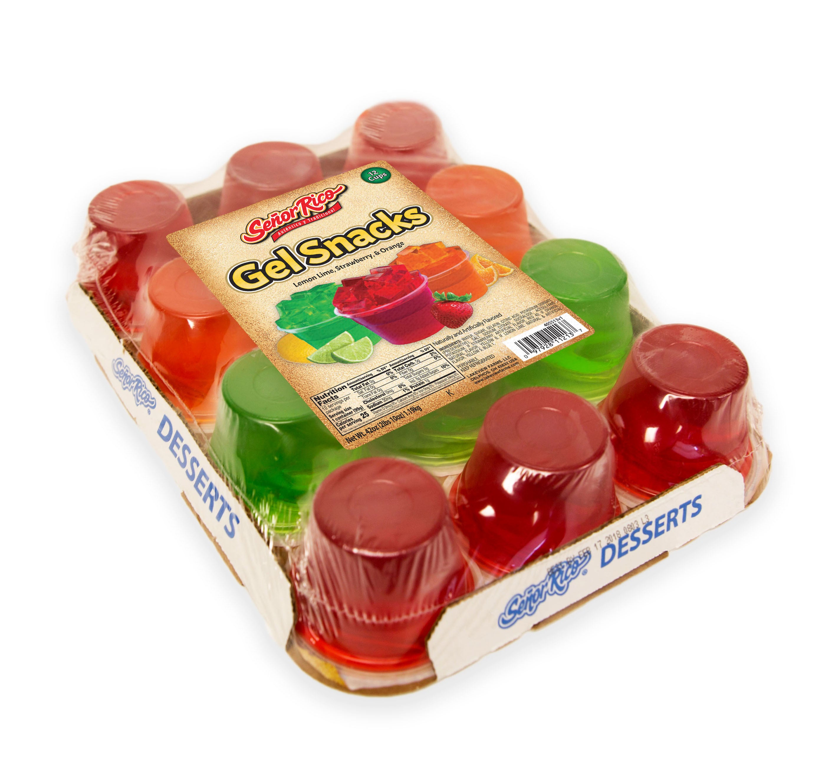 Senor Ric's Logo Senor Rico S/F Gel 4-12/3.25oz Case – Unifoods